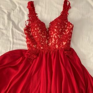 Red prom dress